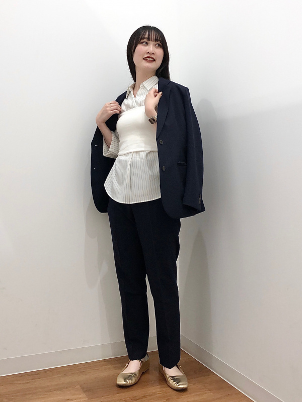 The Stylist Japan ヒッコリー　ワイドデニムトラウザース ストレッチコットン デニム トラウザーズ | Brooks Brothers