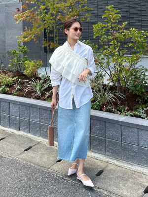 ユニクロ公式 | リラックスストライプロングシャツ
