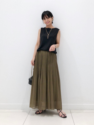 ユニクロ公式 | クレープジャージーノースリーブT
