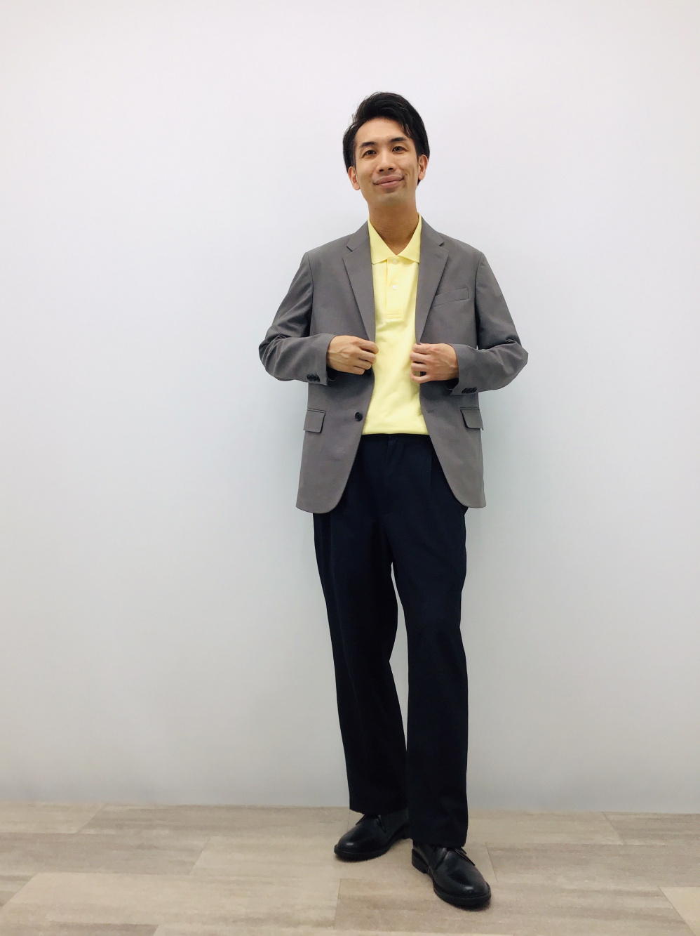 UNIQLO Cオーバーサイズジャケット＆タックワイドパンツ セット UNIQLO - 【UNIQLO :C】タックワイドパンツ/ストライプの通販 by