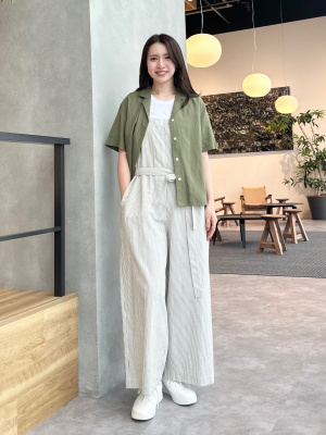 yuu　リネンサロペット yuu リネンサロペット ユニクロ公式 | リネンブレンドサロペット