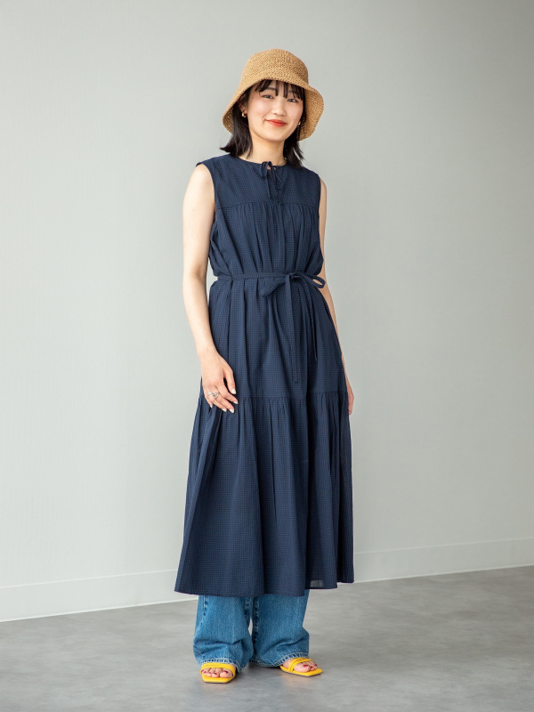OUTLET】コットンガーゼロングシャツワンピース | COPINE