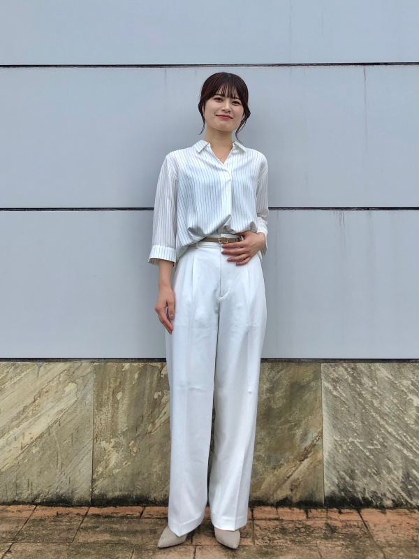 The Stylist Japan ヒッコリー　ワイドデニムトラウザース 山﨑敬悟/ KEIGO YAMAZAKI | @reroom_tokyo . ヒッコリーデニム