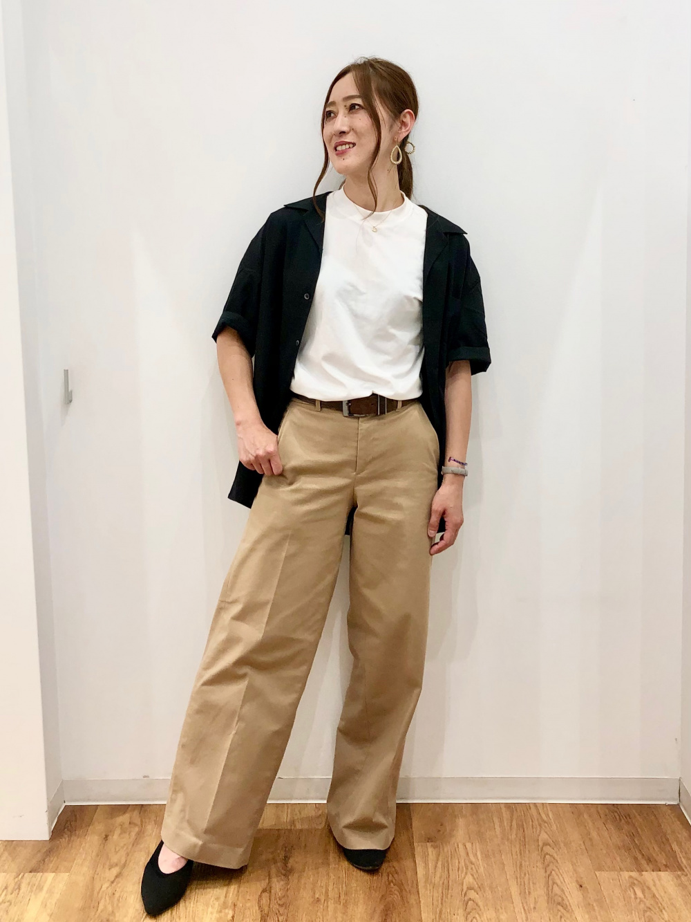 ワイドチノパンツ/丈長め」の着用コーディネート| ユニクロ公式