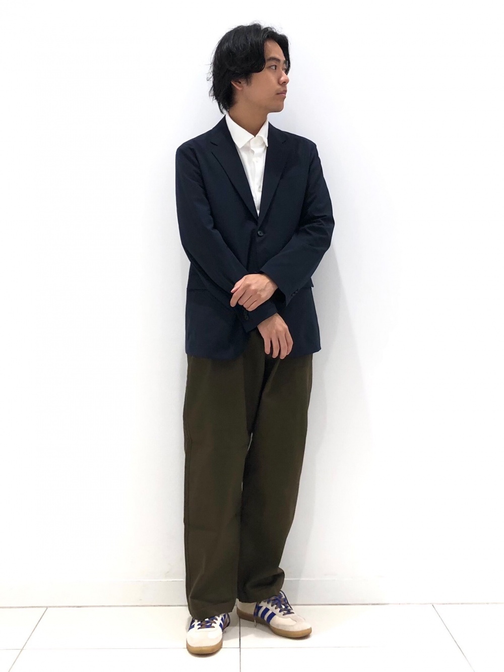 ユニクロ　感動セットアップ　ライト　ジャケット　パンツ　ネイビー UNIQLO 感動ジャケット パンツ セットアップ ウルトラライト 3XL