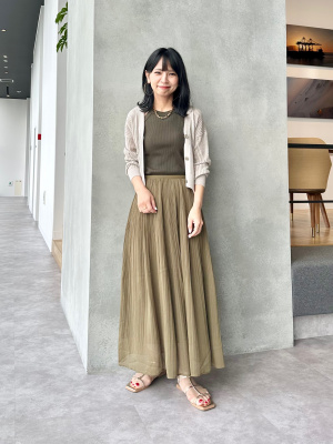 最新コレックション ユニクロ公式 シフォンスカート | スカート