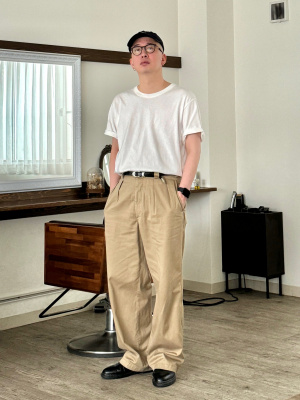 ユニクロ公式 | タックワイドパンツ
