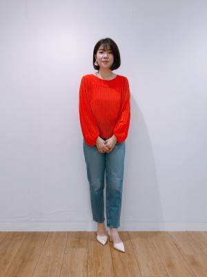 UNIQLO コトニエ　シフォンテクスチャードブラウス　L タグ付き 20200318020029746_215.jpg