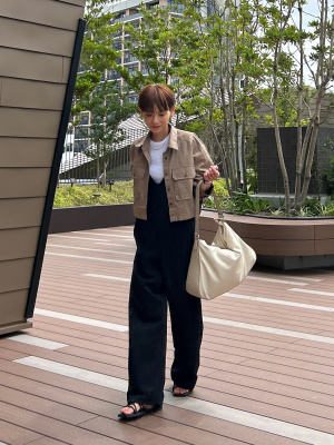 boohoo 新作 ソフトリブ Tシャツ ＆ ショーツ セットアップ 3色 JUNRED パンツ 「 セットアップ対応 」ドレープツイルワイド