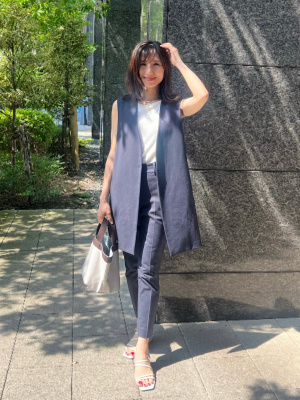 アメリカンスリーブ、ブルー♡M♡水着♡セパレート♡タンクトップ A/B AMERICAN SLEEVE TANK TOP/A/Bアメリカンスリーブタンク