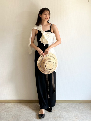 【美品】ププラ【３８】シアー長袖シャツ バンドカラー　ストレッチ　ブラック 美品】ププラ【38】シアー長袖シャツ バンドカラー ストレッチ