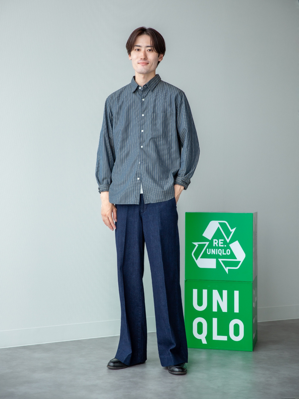 ワイドトラウザージーンズ」の着用コーディネート| ユニクロ公式