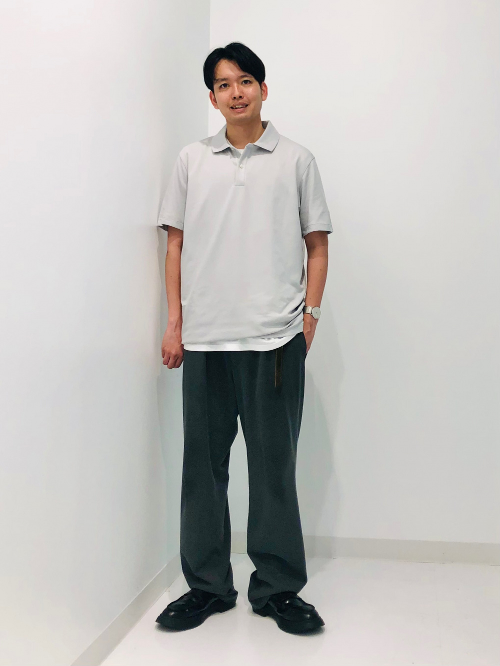 エアリズムコットンカノコポロシャツ、ドライストレッチスウェット