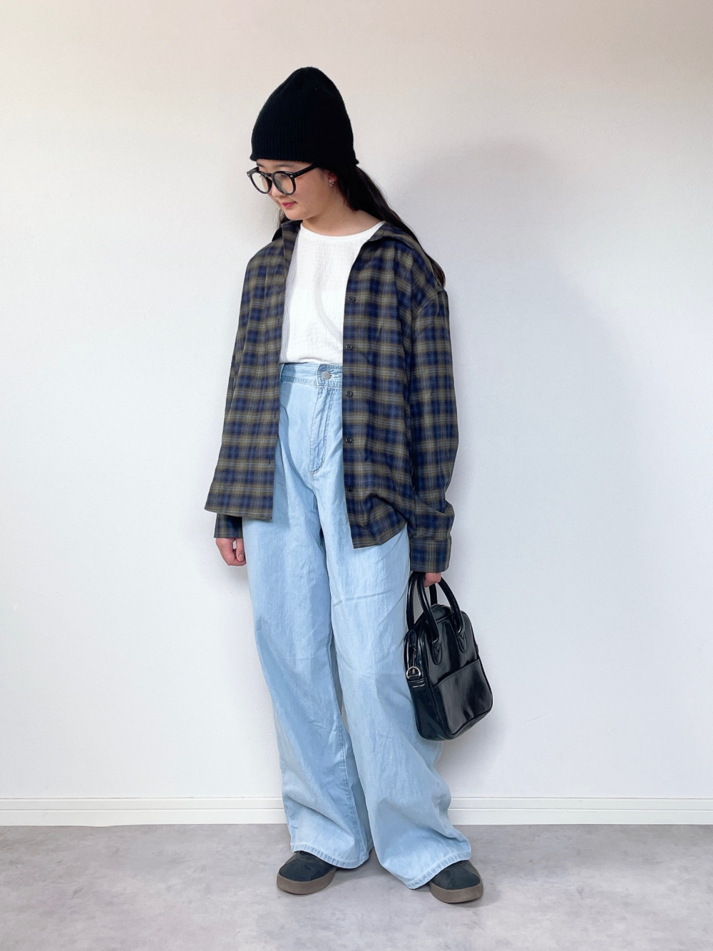 ソフトフランネルスキッパーシャツ」の着用コーディネート| ユニクロ公式