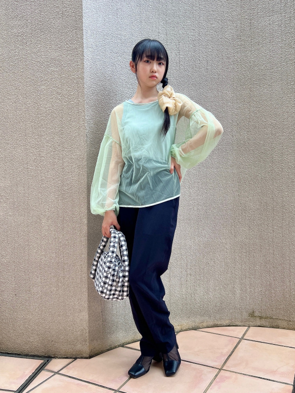 のほほんページです＊ LOISIR パンツ リネンツイルボトルシルエットパンツ レディース