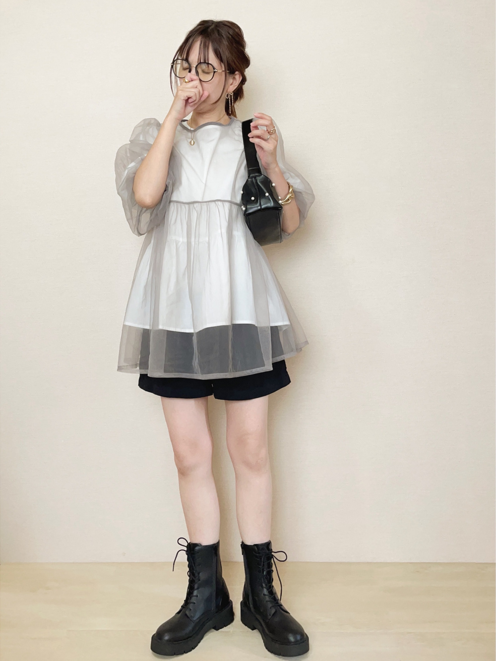 ブラッシュドジャージージャンパースカート（標準丈・116～127cm