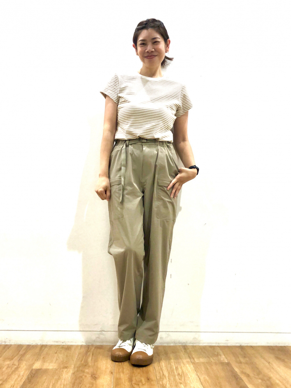 ミニボーダーT、ギアパンツ」の着用コーディネート| ユニクロ公式