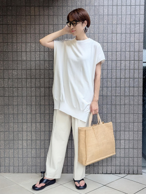 ユニクロ公式 | タックワイドパンツ（ツータック・丈長め76cm）