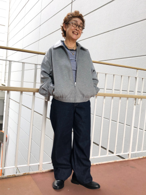 ユニクロ公式 | ブラッシュドジャージーオーバーサイズブルゾン