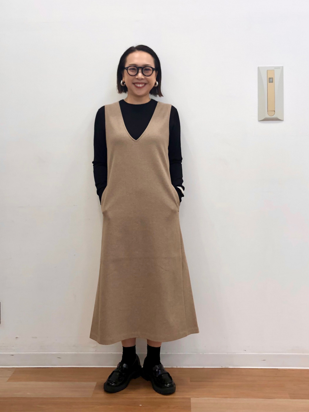 コントワーデコトニエ　チェックのウールコート　UNIQLO ユニクロ公式 | ウールチェックロングコート（コントワーデ
