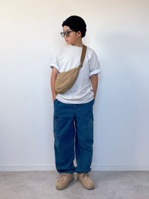 2024年　UNIQLO ユニクロ　キッズ　160 デニム　カーゴパンツ　暖パン 2024年 UNIQLO ユニクロ キッズ 160 デニム カーゴパンツ 暖パン