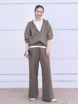 ユニクロ公式 | ドライスウェットワイドパンツ