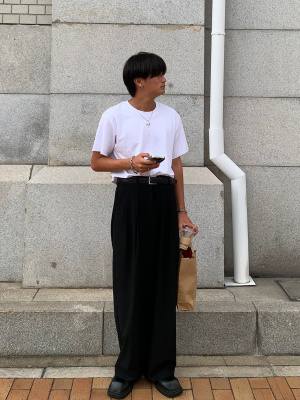 45R コットンウールワイドパンツ ※丈直し有 45R コットンウールワイドパンツ ※丈直し有 - メルカリ