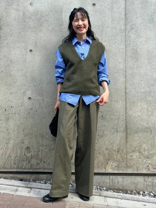 ワイドチノパンツ（レディース）の着用コーディネート一覧