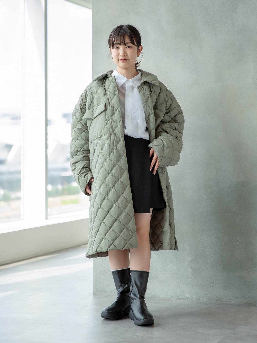 ユニクロC　パフテックオーバーサイズキルトコート 新品未開封】UNIQLO C パフテックオーバーサイズキルトコート L
