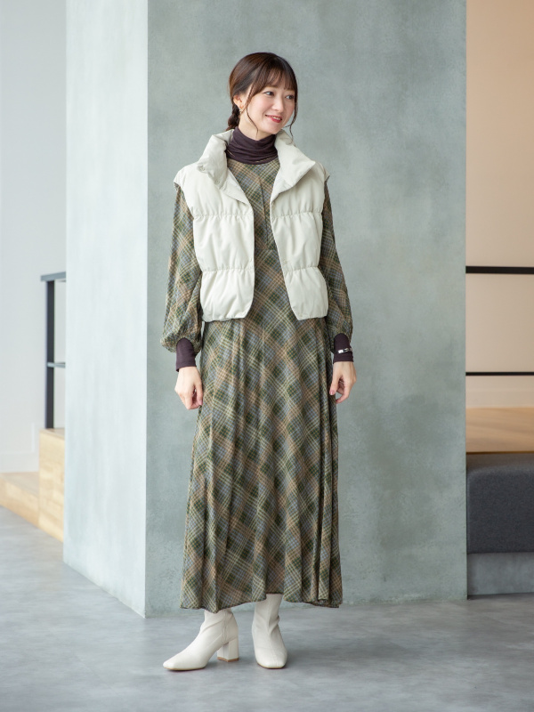 フレアワンピース、極暖ヒートテックカシミヤブレンドタートルネックT