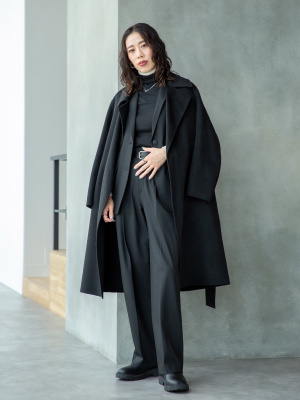 ユニクロ公式 | ダブルフェイスラップコート