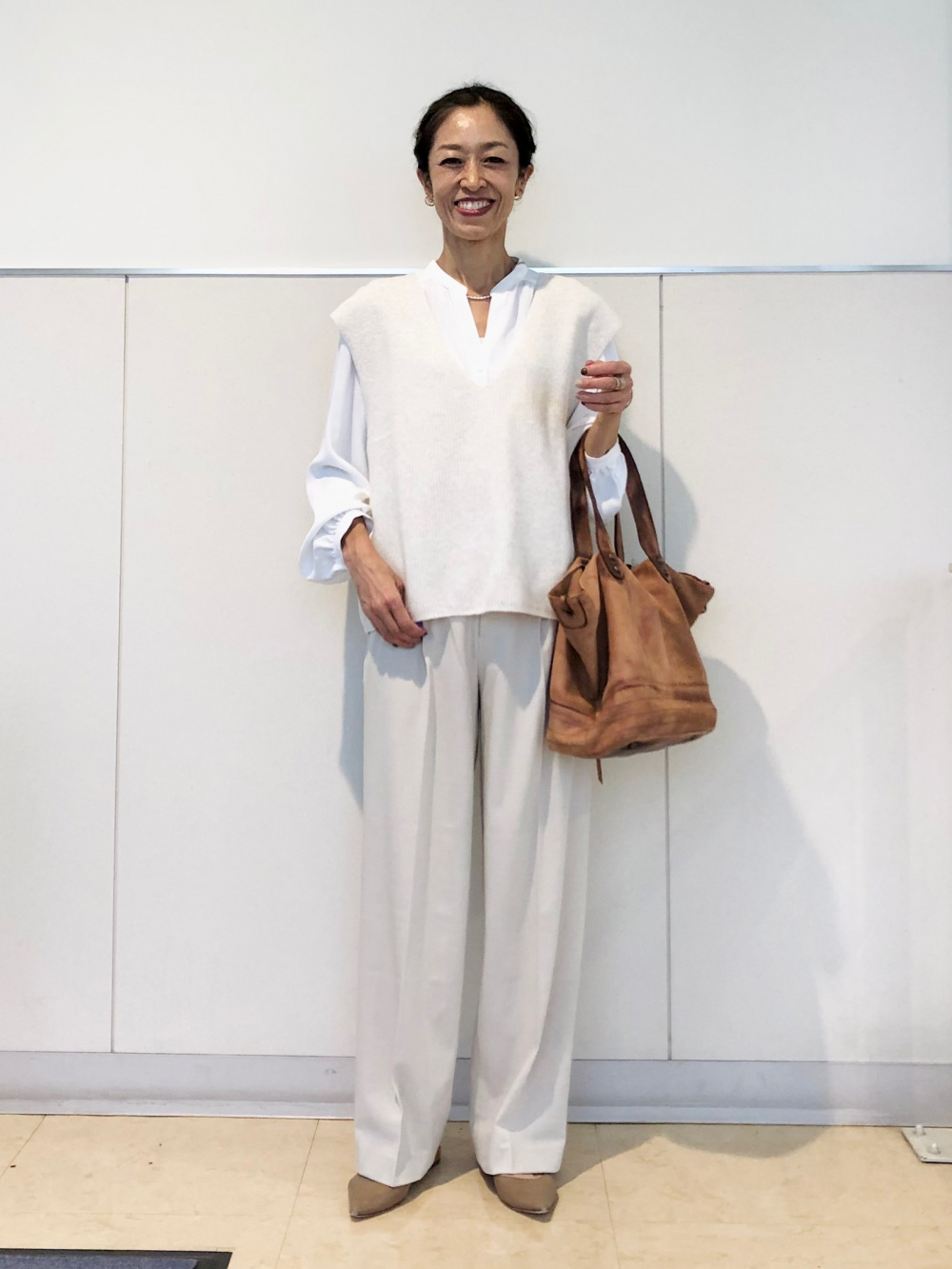 UNIQLO レーヨンギャザーワンピース　イネス　レーヨンオープンカラーブラウス ユニクロ イネス レーヨンオープンカラーブラウス 開襟五分袖