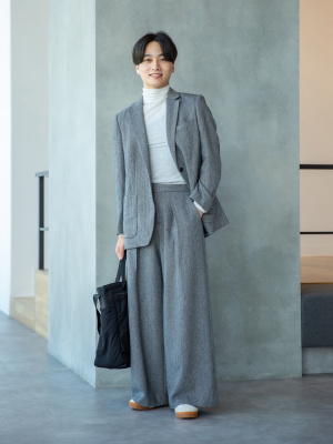 ユニクロ公式 | ツイードオーバーサイズジャケット