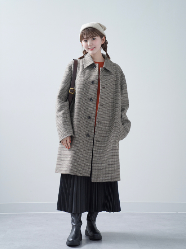 UNIQLO - ユニクロ UNIQLO ダブルフェイス ロングコート ブラック 黒 就活 無地の通販 by salon de lily｜ユニクロ ならラクマ