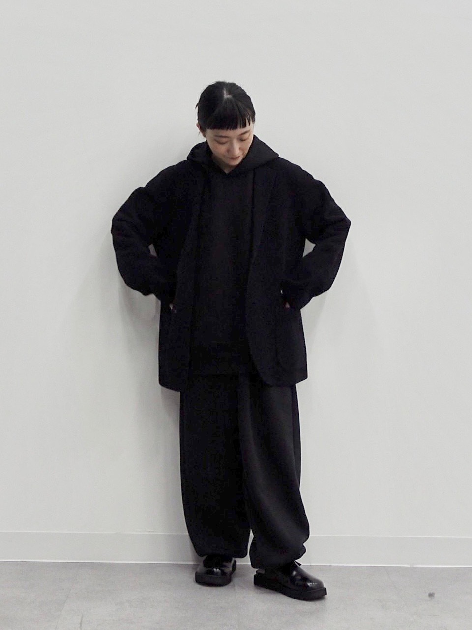 UNIQLO C オーバーサイズジャケット、タックワイドパンツ セットアップ ユニクロ C セットアップ オーバーサイズジャケット タック