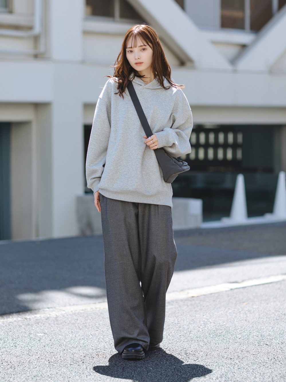 カシミヤクルーネックショートカーディガン、カシミヤクルーネック