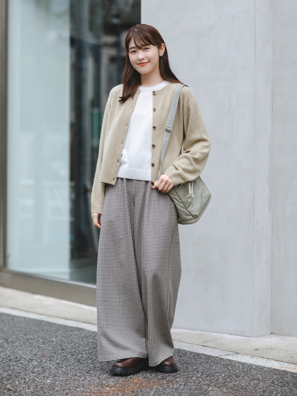 Easy Wide Pants | Checked | UNIQLO US