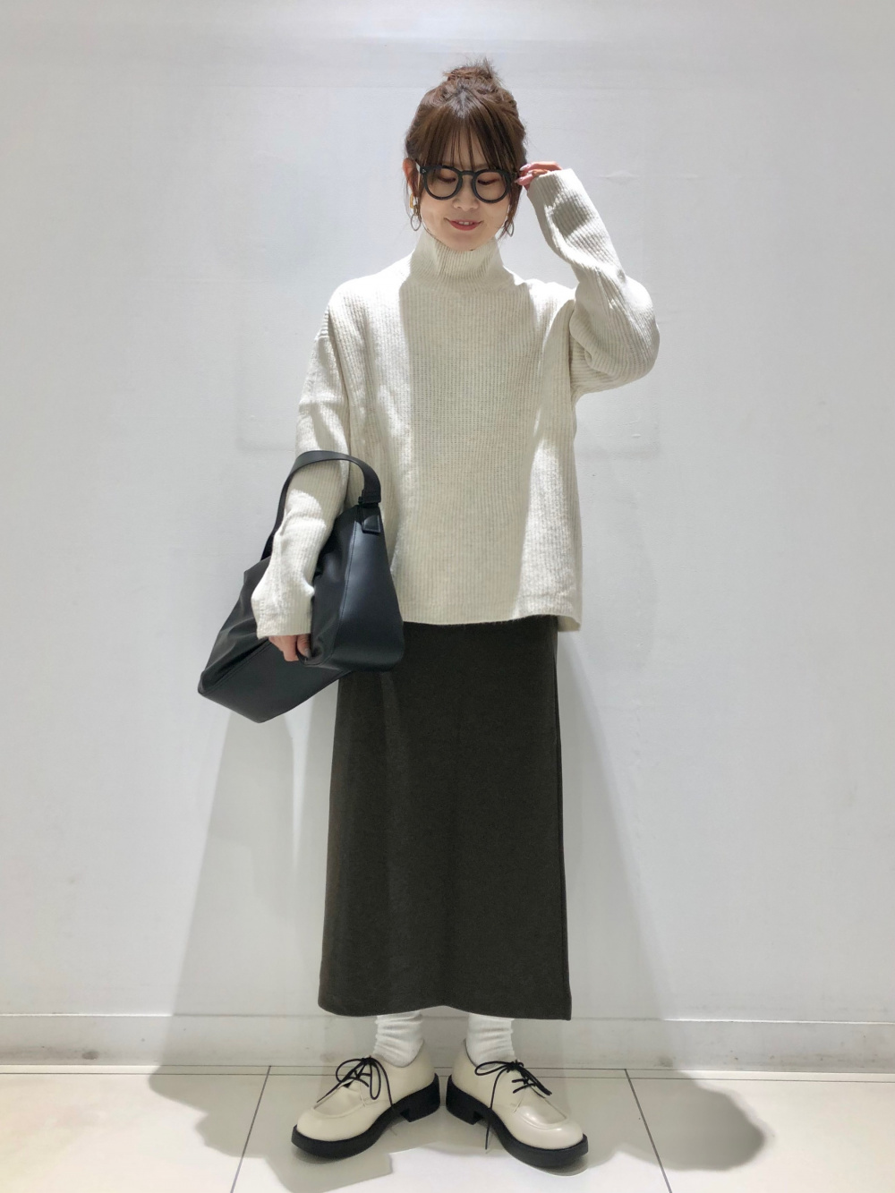 ユニクロUNIQLOブラッシュドジャージーナロースカート ユニクロ】「ブラッシュドジャージーナロースカート」徹底試着！（写真）｜＠BAILA（バイラ） 