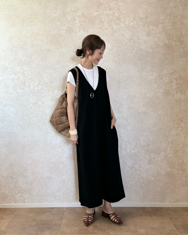 ソフトリブクルーネックT（レディース）の着用コーディネート一覧