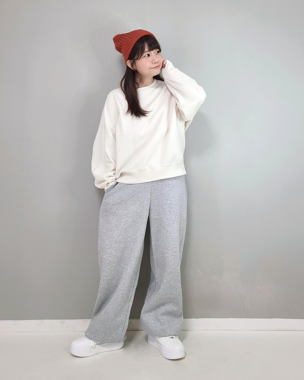 スラックス ボトムス スウェット ワイド ロング ストレート S/XL ユニクロ公式 | スウェットワイドパンツ/丈長め