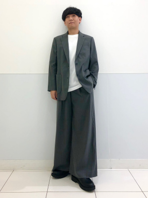 UNIQLO - ユニクロオーバーサイズジャケット/ストライプSサイズ ユニクロ公式 | オーバーサイズジャケット/ストライプ
