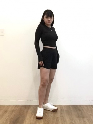 ちーさん　ユニクロラッフルスリーブ2点&adidasパンツ1点 ウルトラストレッチアクティブショーツ｜ユニクロの通販｜&mall
