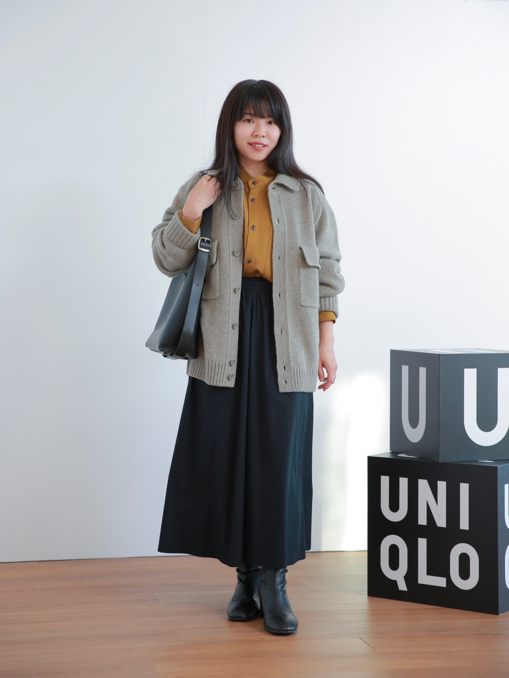 バンドカラーリラックスシャツ」の着用コーディネート| ユニクロ公式