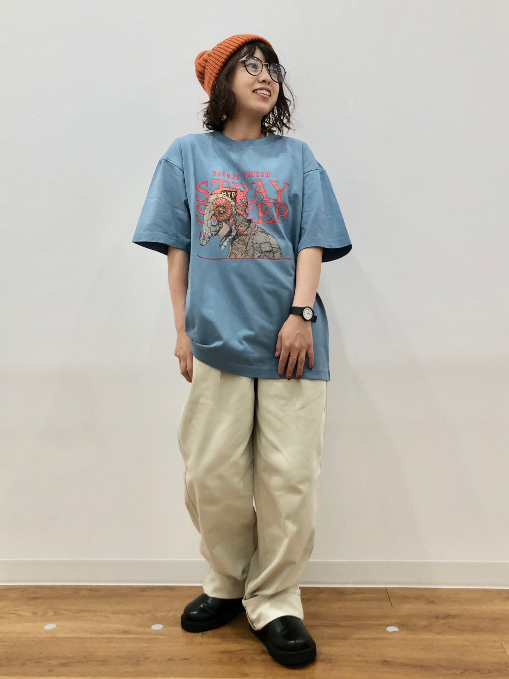 米津玄師UT STRAY SHEEP / リラックスフィット、デニムタックパンツ