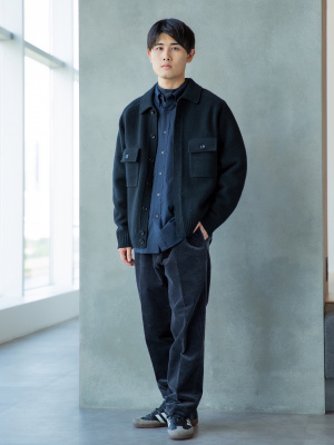 大人上品なおすすめコーデ ユニクロ公式 | ラムニットジャケット ジャケット・アウター