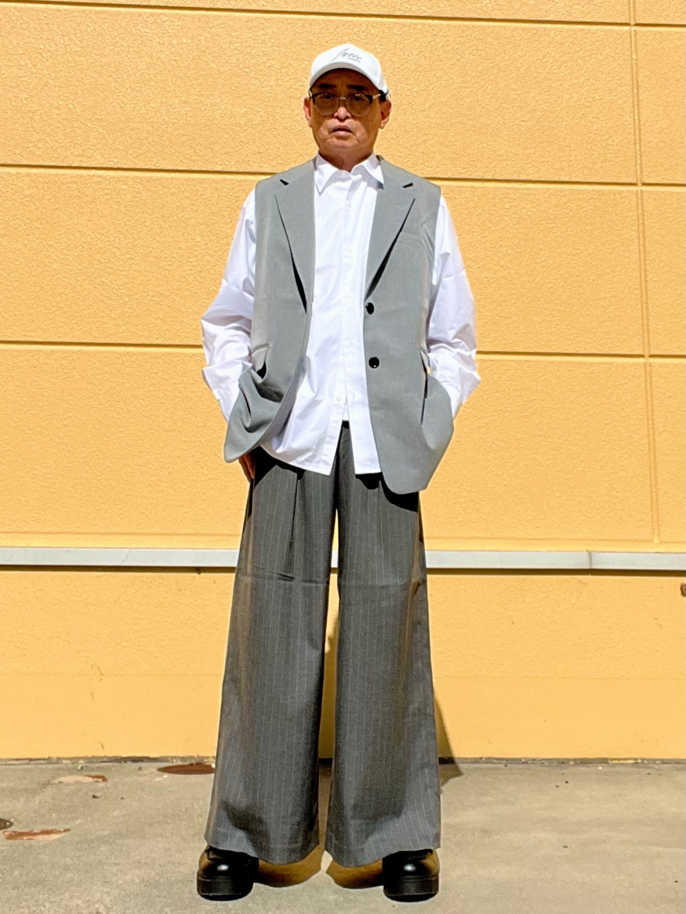 UNIQLO Cオーバーサイズジャケット＆タックワイドパンツ セット UNIQLO C ツイードオーバーサイズジャケットタックワイドパンツ