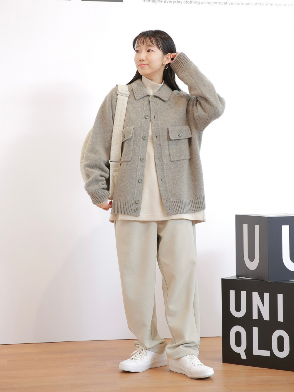 uniqlo ニット トップ ジャケット