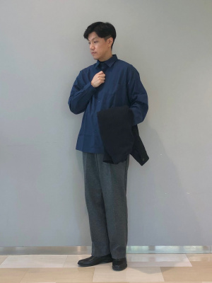 ユニクロ公式 | タックワイドパンツ/ヘリンボーン