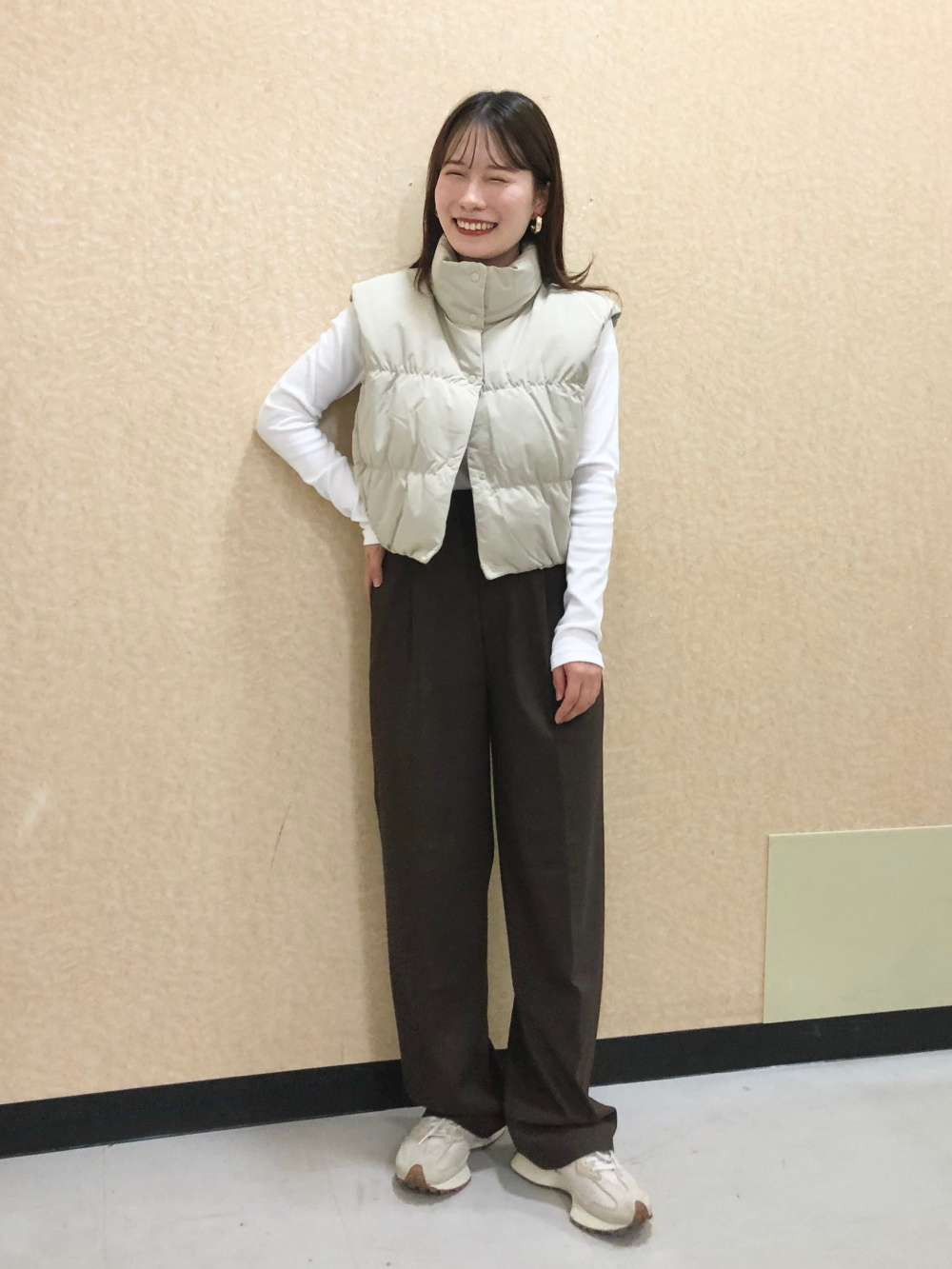 ダウンクロップドベスト　L   ユニクロ　UNIQLO C ユニクロ公式 | ダウンクロップドベスト