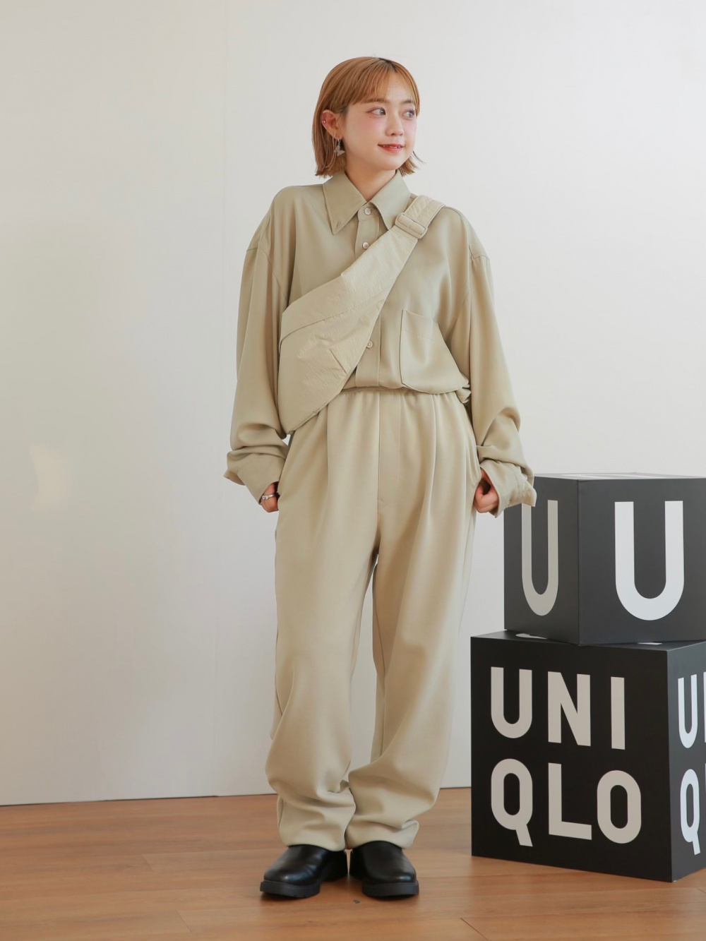 【UNIQLO U】パフテックボリュームパーカ（30 NATURAL） ユニクロ公式 | パフテックボリュームパーカ